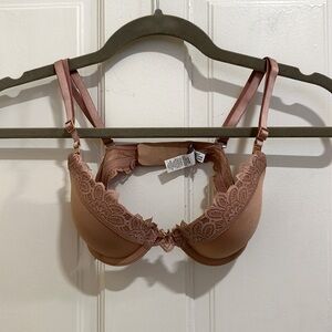 Aerie Real Power Plunge Push-up Bra Lace Lined 30A